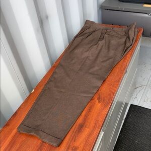 Claiborne 40/30 Brown Dress Pants - Classic Tailored Trousers (036)